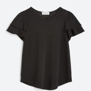 KAILEIGH Tina Short Sleeve Ruffle Knit Top - Stitch Fix